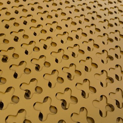 Yellow Cross Hole Perforated Sheet Custom Irregular Hole Available