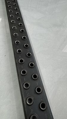 Black Powder Coated Anti-Slip Perforated Strip for Construction Steps