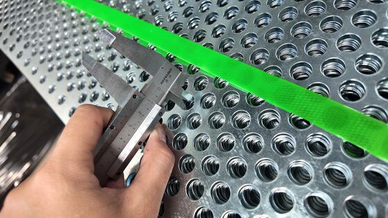 1mm Thick Galvanized Mild Steel Perforated Mesh for Grain Sieving Screening