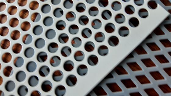 Round Square Diamond Hole Custom Perforated Metal Sheet Punched Mesh Panel