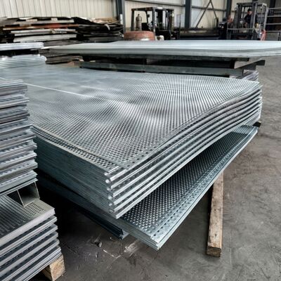 1000×2000mm Silver Perforated Stainless Steel Sheet 1.5mm Hole
