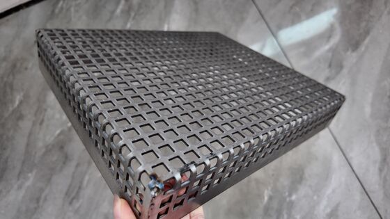 Custom Bent Round Hole Stainless Steel Perforated Metal Sheet, Bending Process Stainless Perforated Mesh