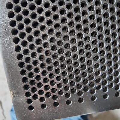 Silver Galvanized Slotted Metal Sheet With Round Holes 1000*2000 Mm