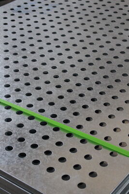 Yellow Plum Blossom Hole Perforated Aluminum Sheet For Decoration