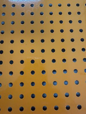 Silver Bar Grating With Mixed Sizes Holes For Acoustic Panels