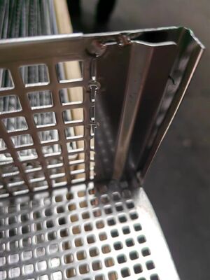 Custom embossed Square Hole Perforated Metal Mesh Decorative Durable