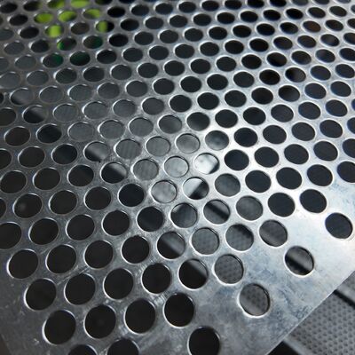 2mm Thick Galvanized Perforated Steel Grating Mesh For Shelf Decking