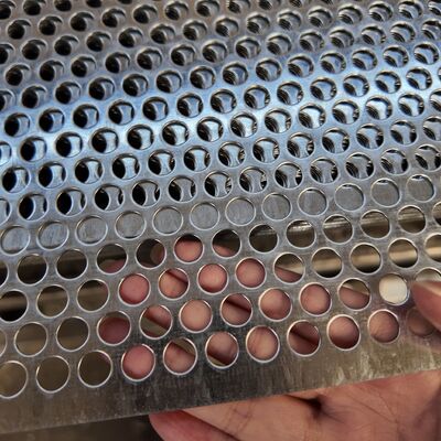 Galvanized Perforated Mesh With 3mm Hole Diameter For Coal Yard Windbreak