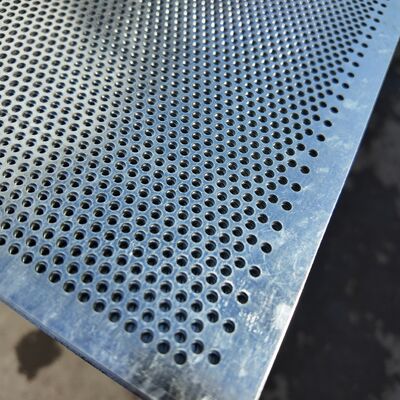 3mm Thick Silver Perforated Galvanised Steel Sheet Shelving