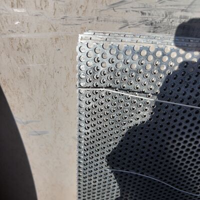 Square Hole Perforated Metal Sheet 10mm*10mm  Powder Coating Brushed Pickling Surface Treatment