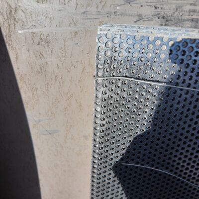 Square Hole Perforated Metal Sheet 10mm*10mm  Powder Coating Brushed Pickling Surface Treatment