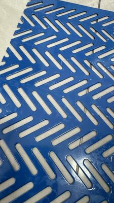Blue Metal Slot Hole Perforated Plate for Building Decoration