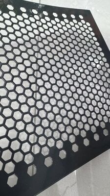 Black Hexagonal Hole Perforated Sheet for Building Decoration