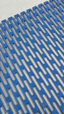 Blue Metal Slot Hole Perforated Plate for Building Decoration