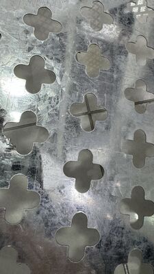 1.5mm Thick Galvanized Steel Plum Blossom Perforated Sheet In Stock Customizable