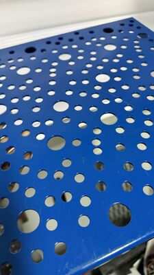 Blue Perforated Aluminum Panel for Curtain Wall Decoration