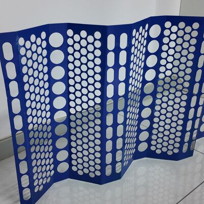 Custom Bent Perforated Windbreak Fence with Multi-Shape Holes