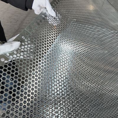 Decorative Q235 Galvanized Bar Grating With Regular Hole Pattern