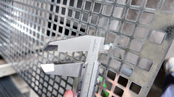 Square Hole Perforated Mesh Panel Custom Fabrication