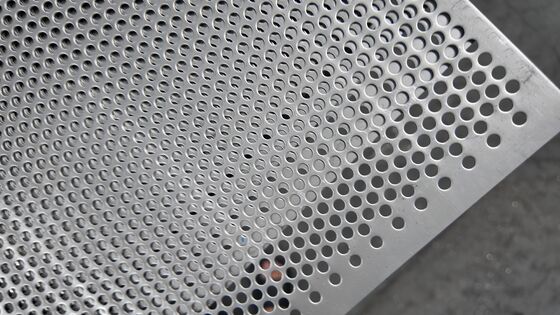 Round Hole Galvanized Perforated Metal Plate Custom Size