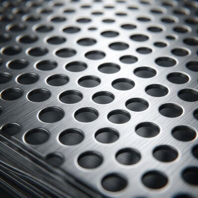10mm 20mm 25mm Hole Perforated Metal Sheet Round Hole For Ventilation Filtration