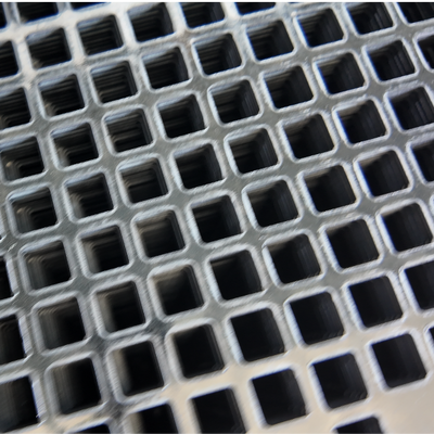 Square Hole Stainless Steel Perforated Mesh Customizable Stainless Punched Plate