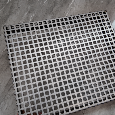 Bent Square Hole Perforated Metal Plate Custom