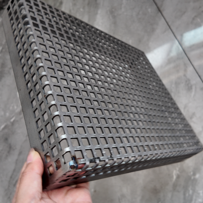 Bent Square Hole Perforated Metal Plate Custom