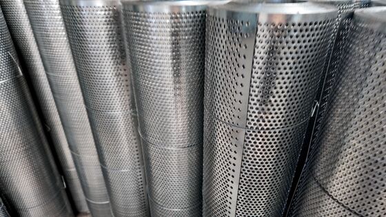 1mm Thick 304 Stainless Steel Custom Perforated Coil For Filter or Ventilation