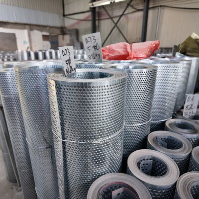 1.7mm Thick Galvanized Perforated Metal Coil For Sound Insulation Noise Reduction